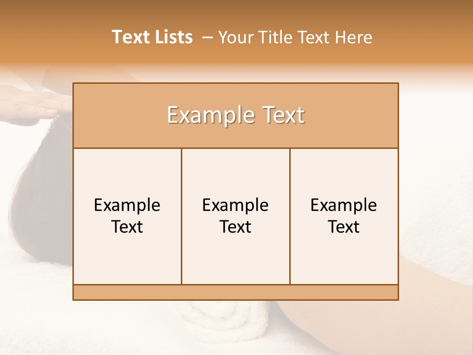 Massage Lady Human PowerPoint Template