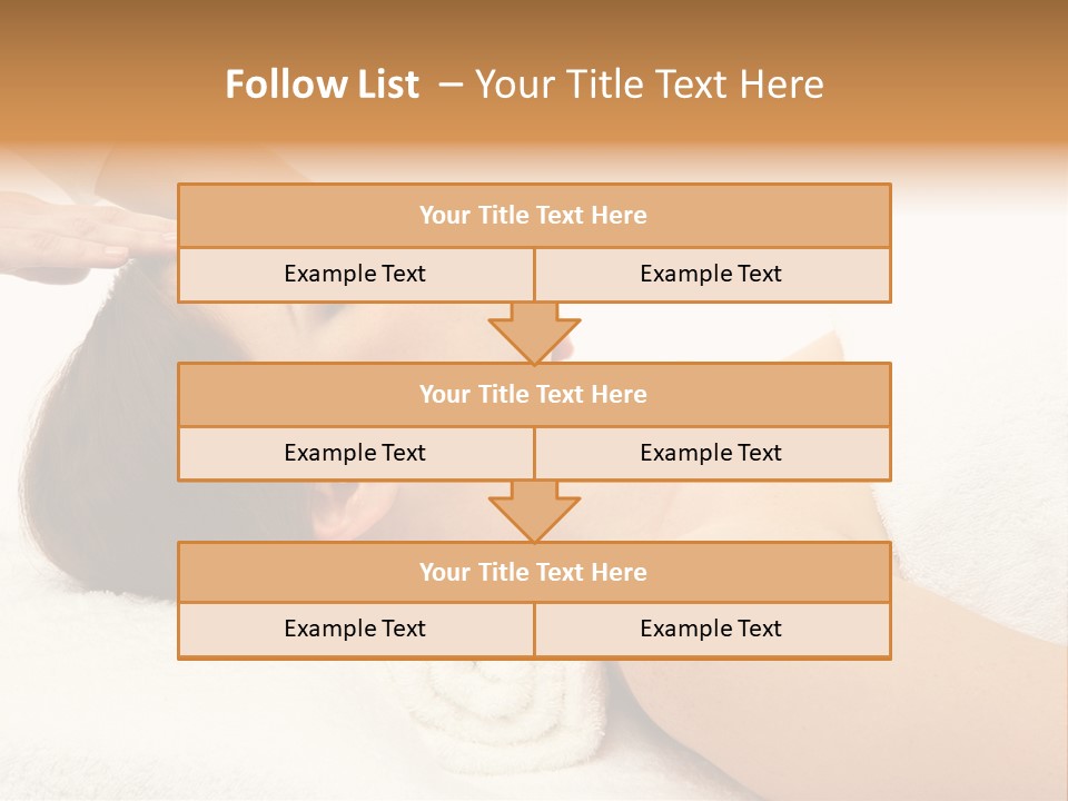 Massage Lady Human PowerPoint Template