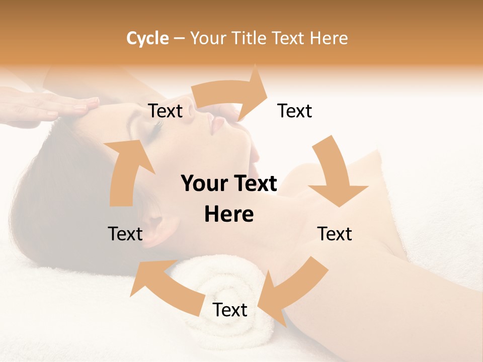 Massage Lady Human PowerPoint Template