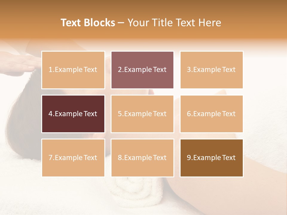 Massage Lady Human PowerPoint Template