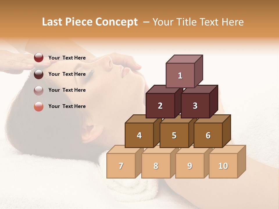 Massage Lady Human PowerPoint Template