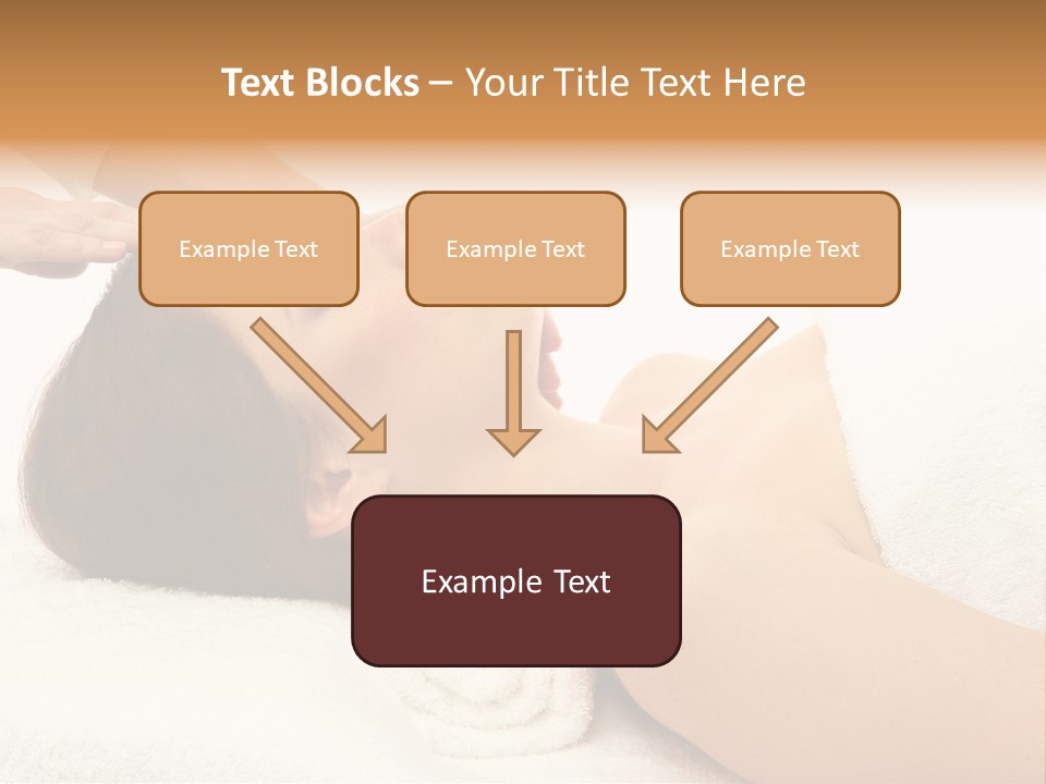 Massage Lady Human PowerPoint Template