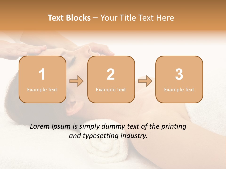 Massage Lady Human PowerPoint Template