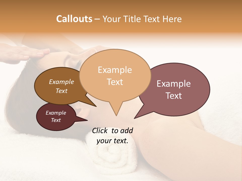 Massage Lady Human PowerPoint Template