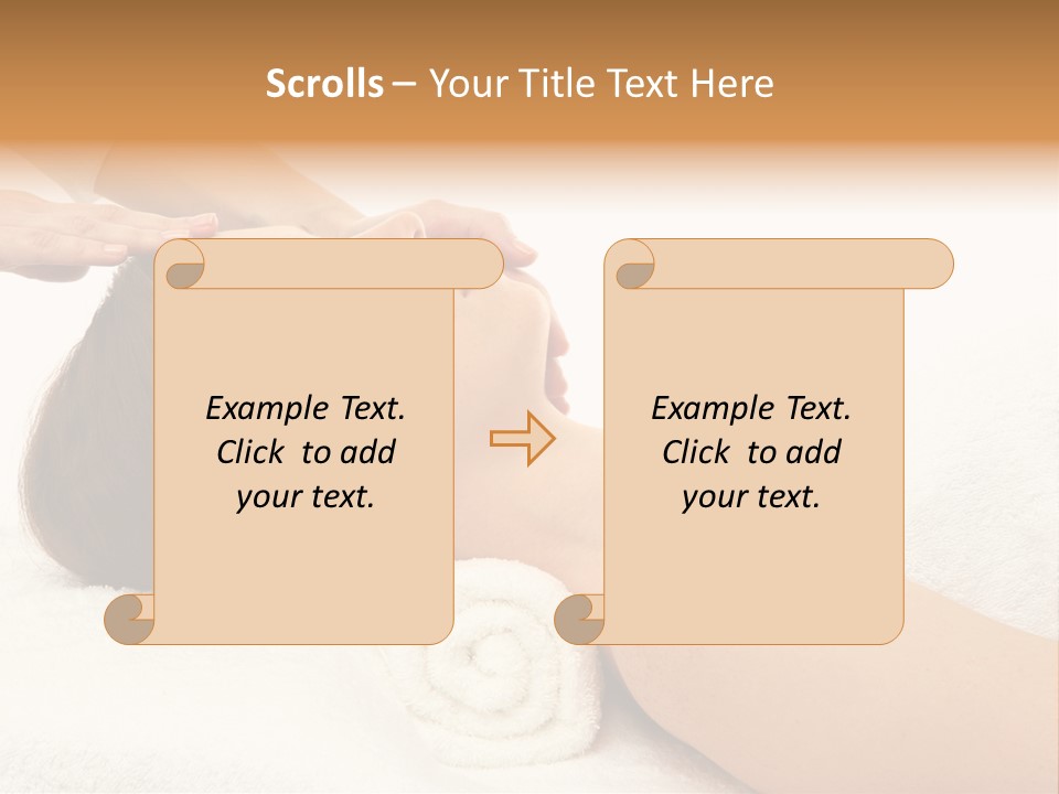 Massage Lady Human PowerPoint Template