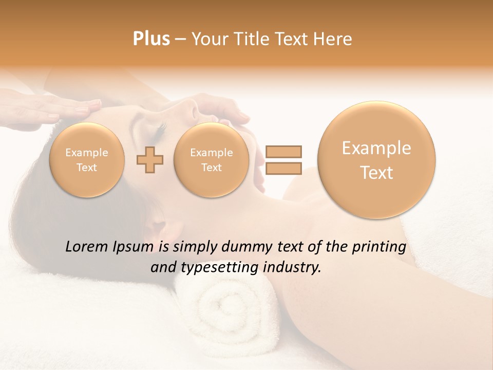 Massage Lady Human PowerPoint Template