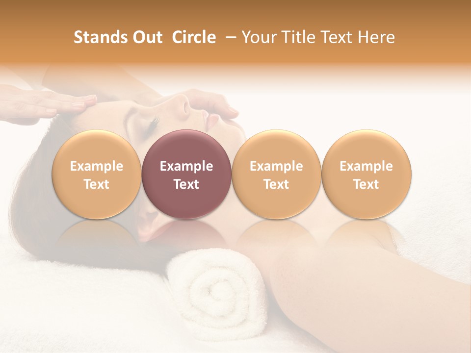 Massage Lady Human PowerPoint Template