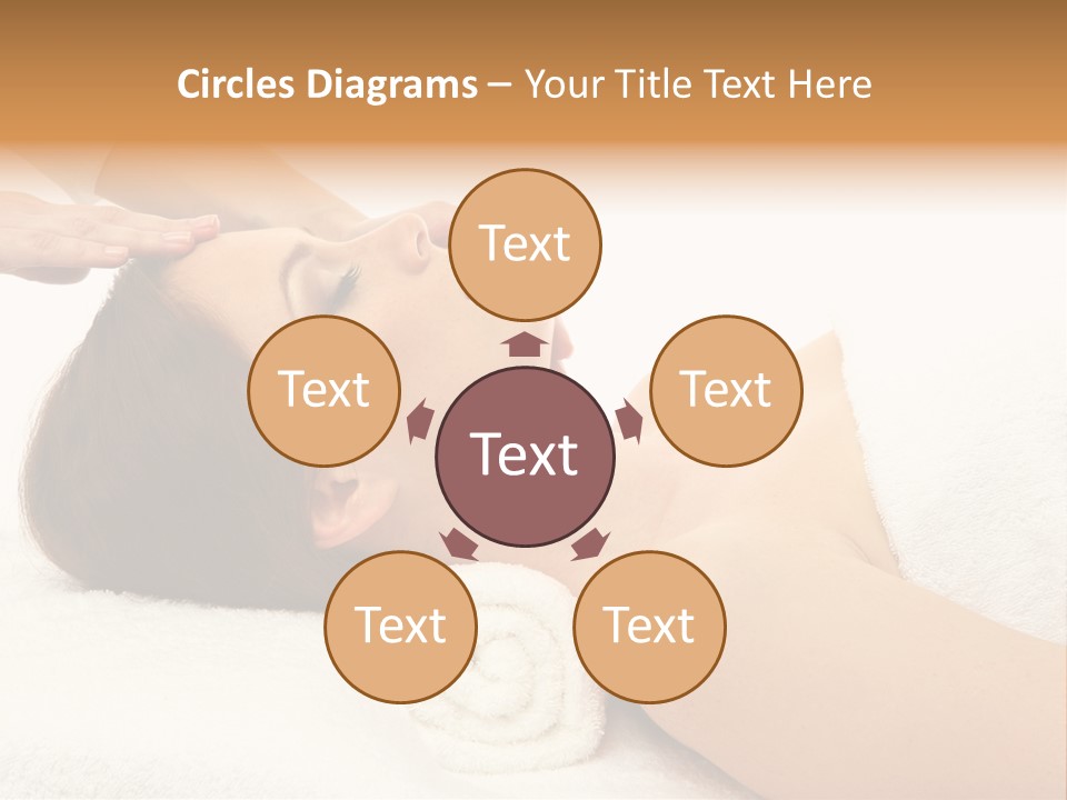 Massage Lady Human PowerPoint Template