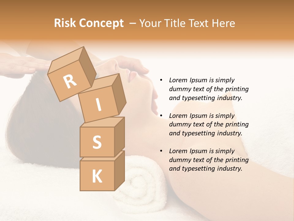 Massage Lady Human PowerPoint Template