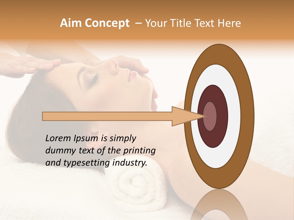 Massage Lady Human PowerPoint Template