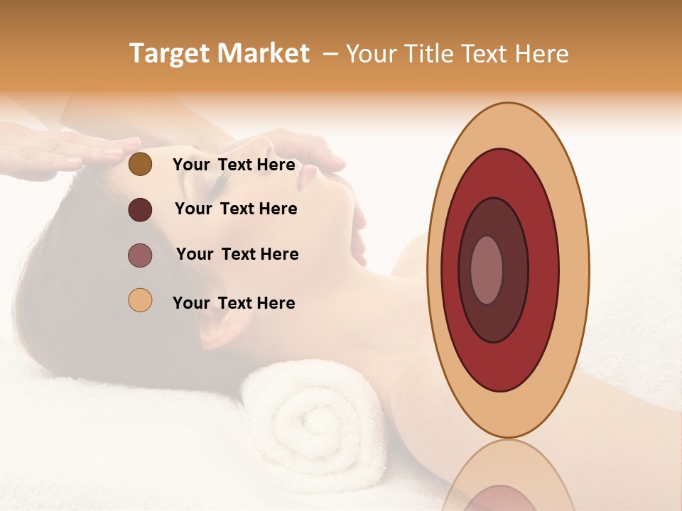 Massage Lady Human PowerPoint Template