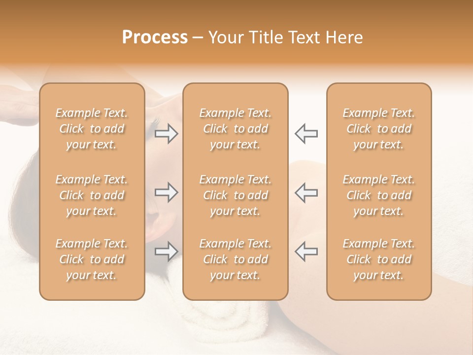 Massage Lady Human PowerPoint Template