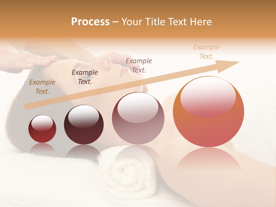 Massage Lady Human PowerPoint Template