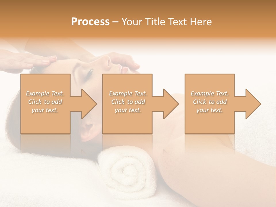 Massage Lady Human PowerPoint Template