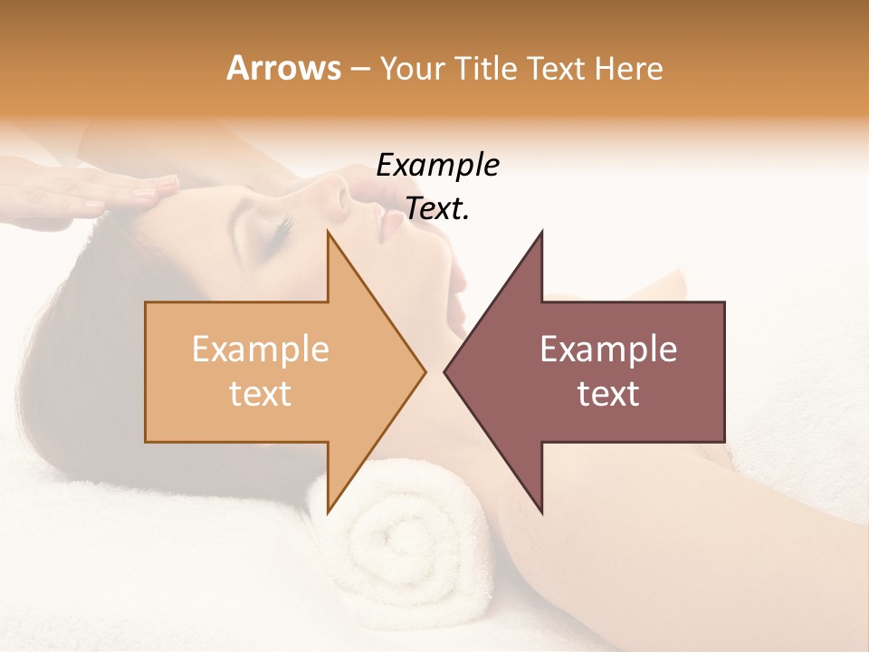 Massage Lady Human PowerPoint Template