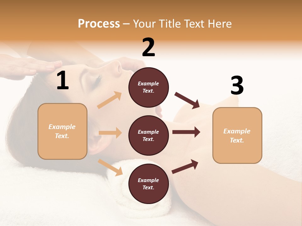 Massage Lady Human PowerPoint Template