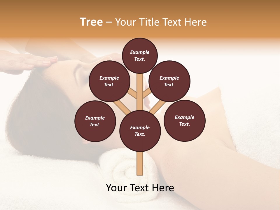 Massage Lady Human PowerPoint Template