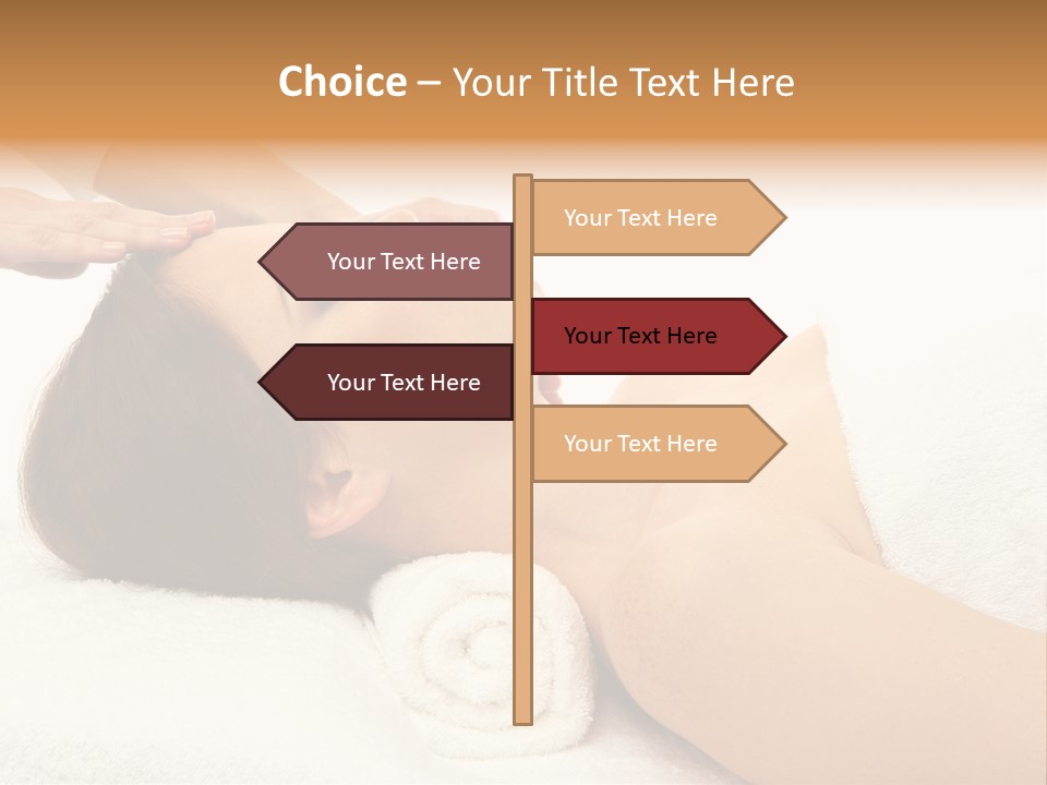 Massage Lady Human PowerPoint Template