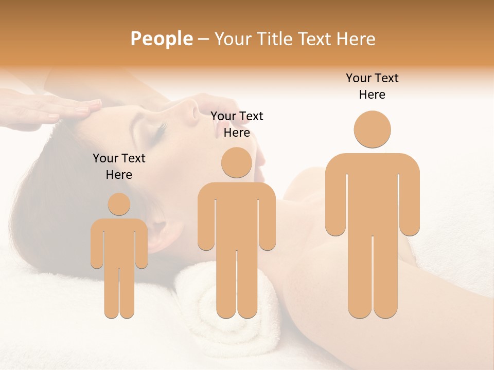 Massage Lady Human PowerPoint Template