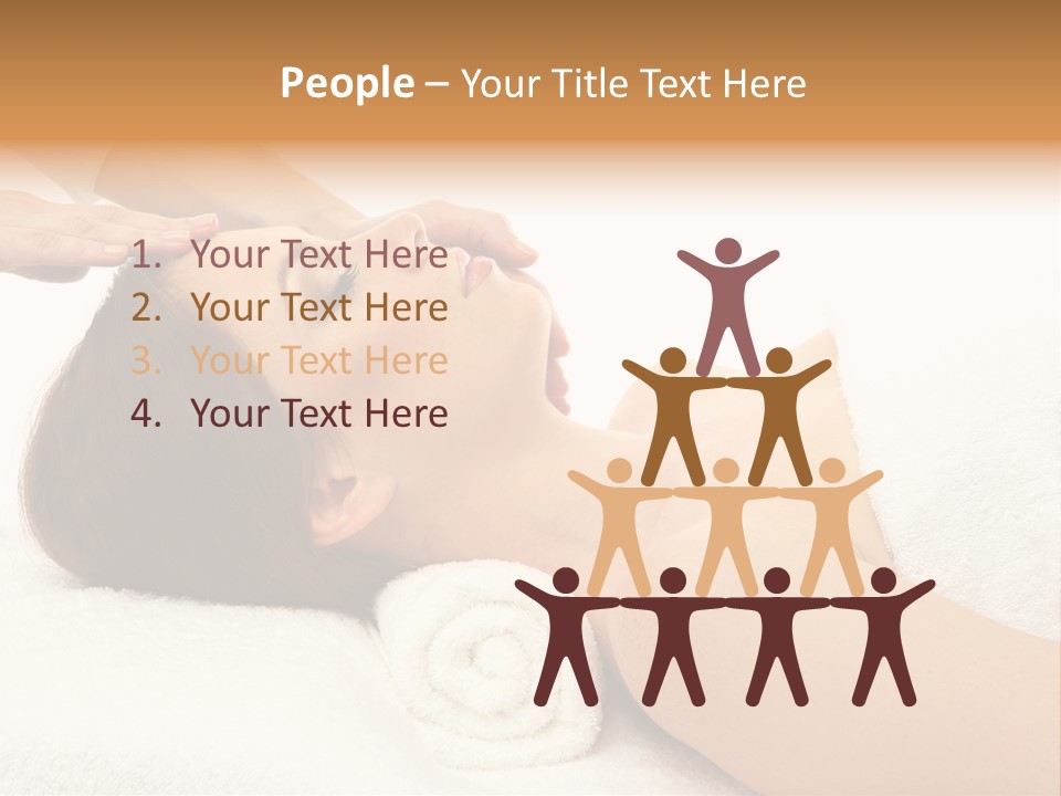Massage Lady Human PowerPoint Template