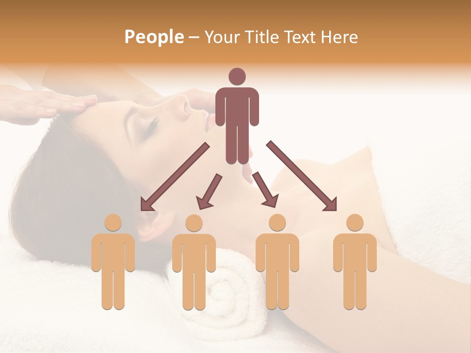 Massage Lady Human PowerPoint Template