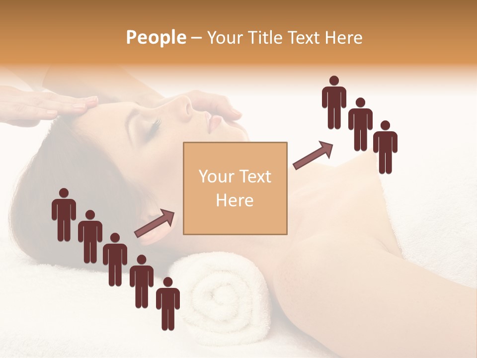 Massage Lady Human PowerPoint Template