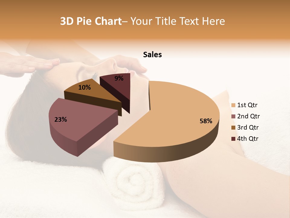 Massage Lady Human PowerPoint Template