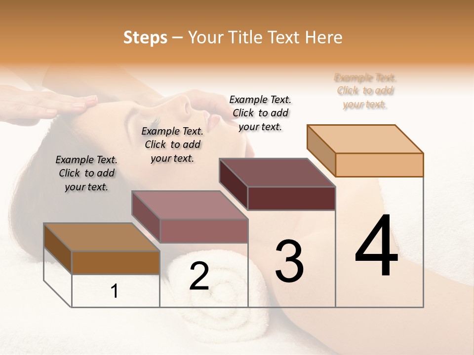 Massage Lady Human PowerPoint Template