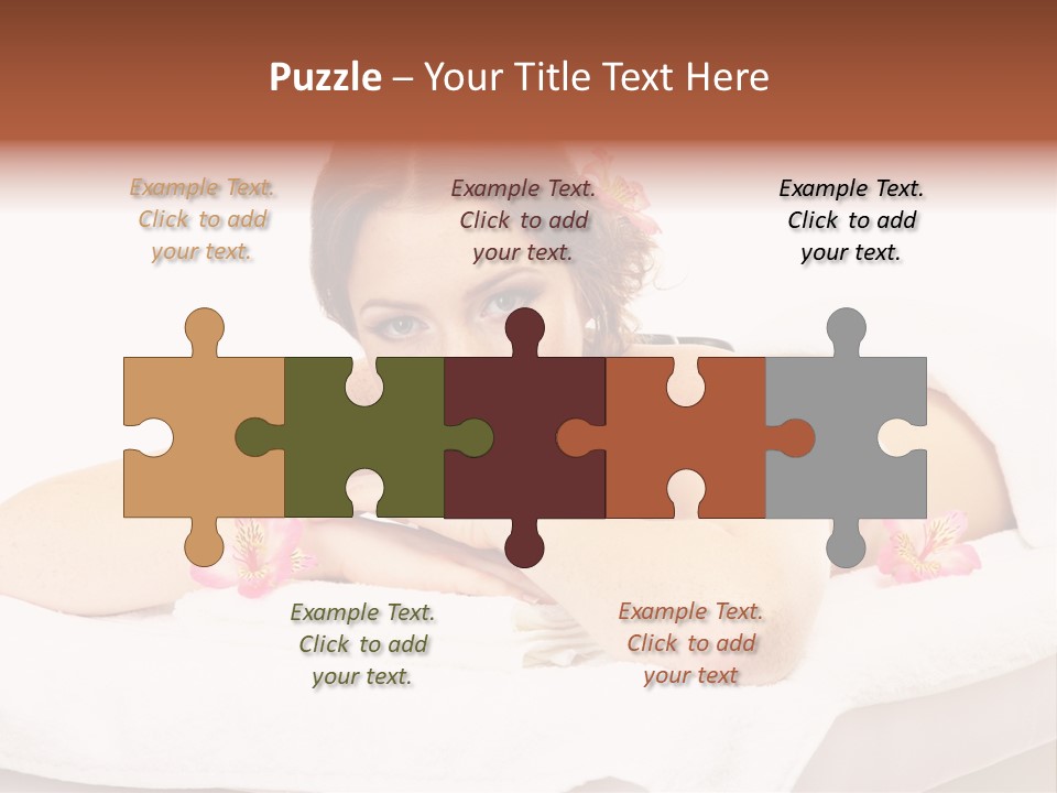 Skin Pink Flower PowerPoint Template