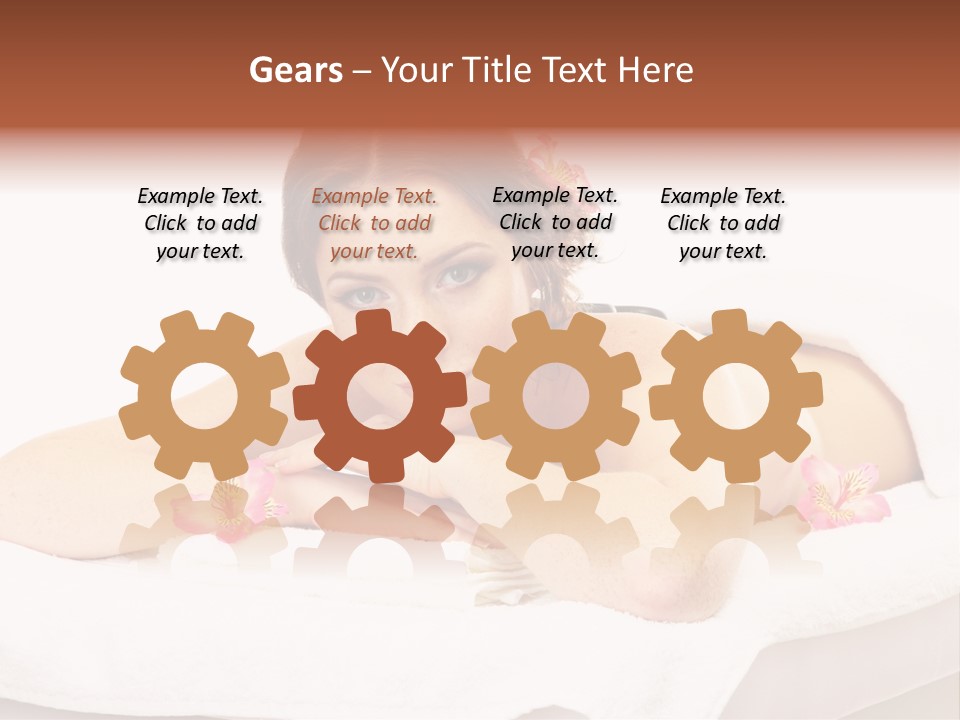 Skin Pink Flower PowerPoint Template