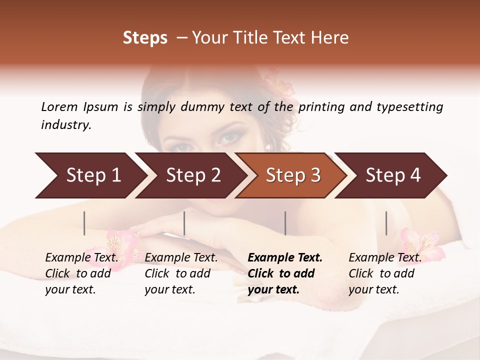 Skin Pink Flower PowerPoint Template