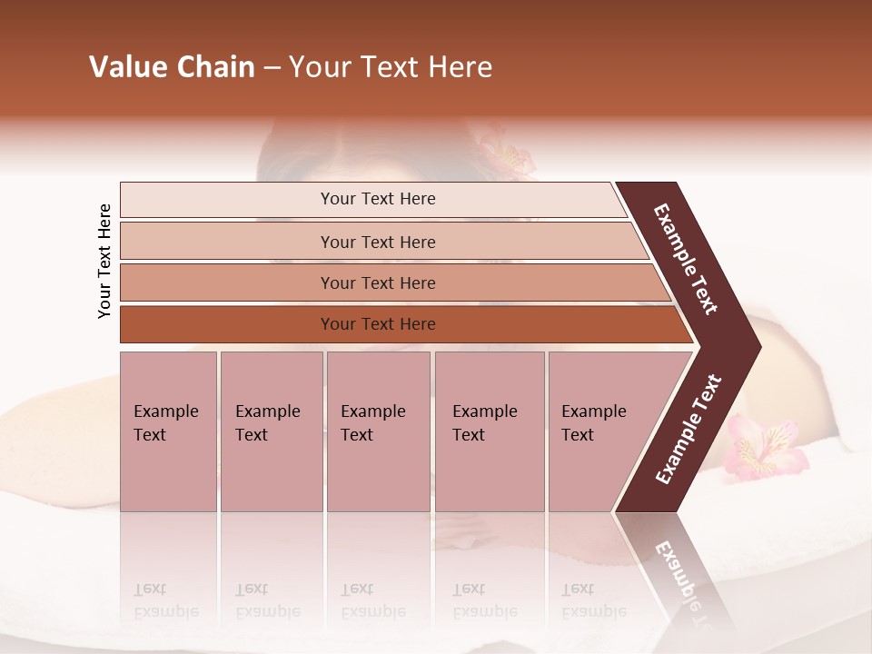 Skin Pink Flower PowerPoint Template