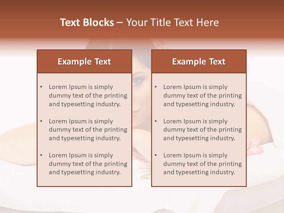 Skin Pink Flower PowerPoint Template