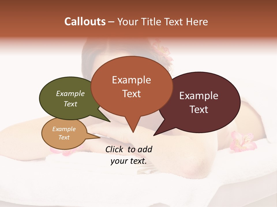 Skin Pink Flower PowerPoint Template