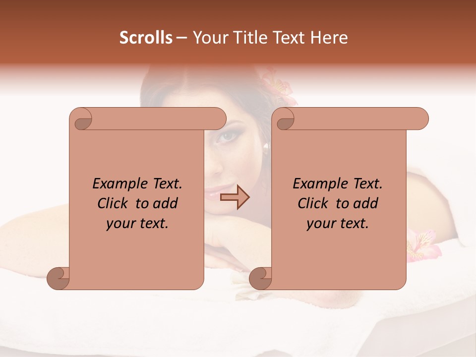 Skin Pink Flower PowerPoint Template