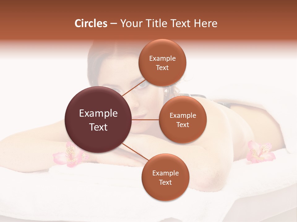 Skin Pink Flower PowerPoint Template