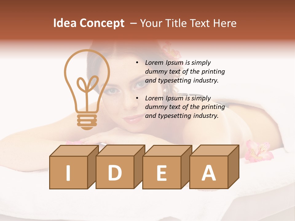 Skin Pink Flower PowerPoint Template