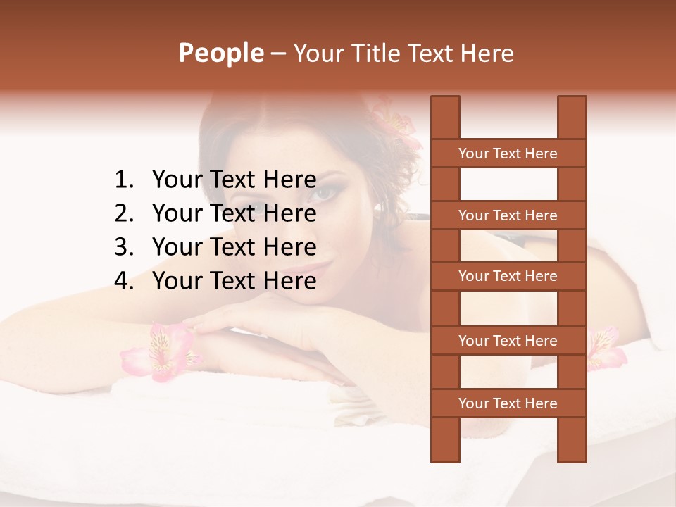 Skin Pink Flower PowerPoint Template