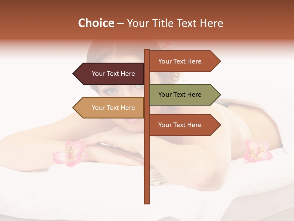 Skin Pink Flower PowerPoint Template