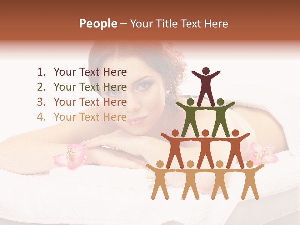 Skin Pink Flower PowerPoint Template