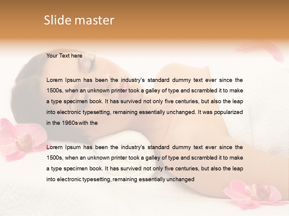 Woman Consumption Masseur PowerPoint Template