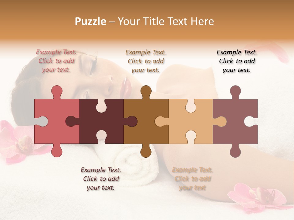 Woman Consumption Masseur PowerPoint Template