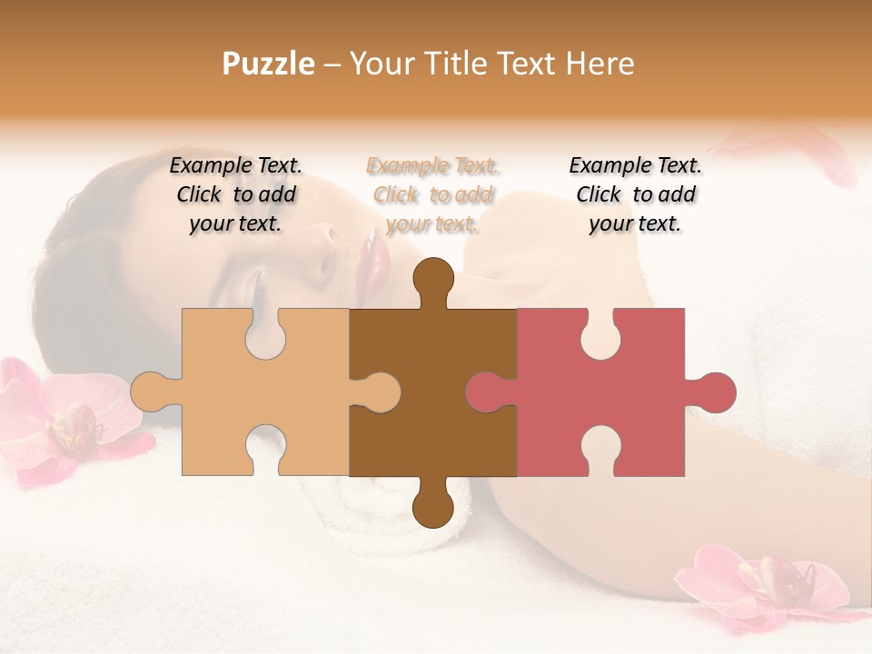 Woman Consumption Masseur PowerPoint Template