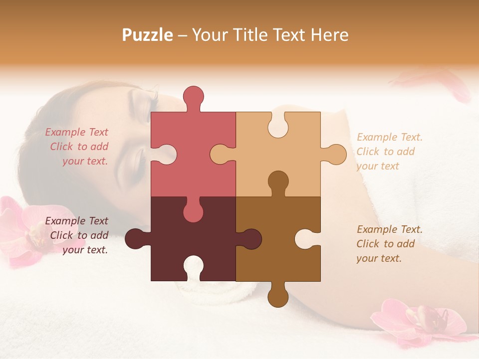 Woman Consumption Masseur PowerPoint Template