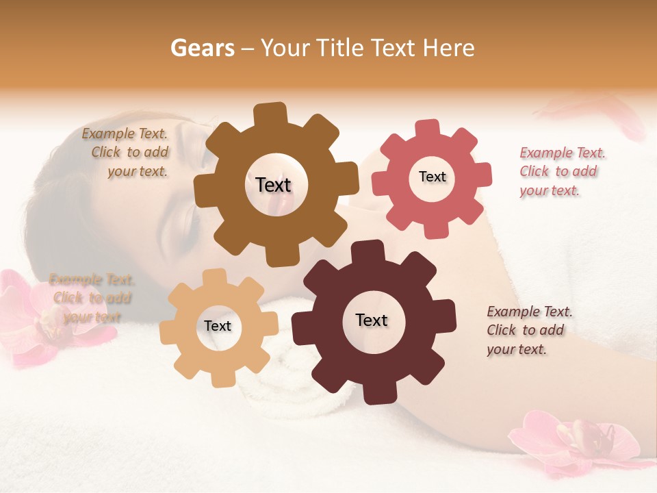 Woman Consumption Masseur PowerPoint Template