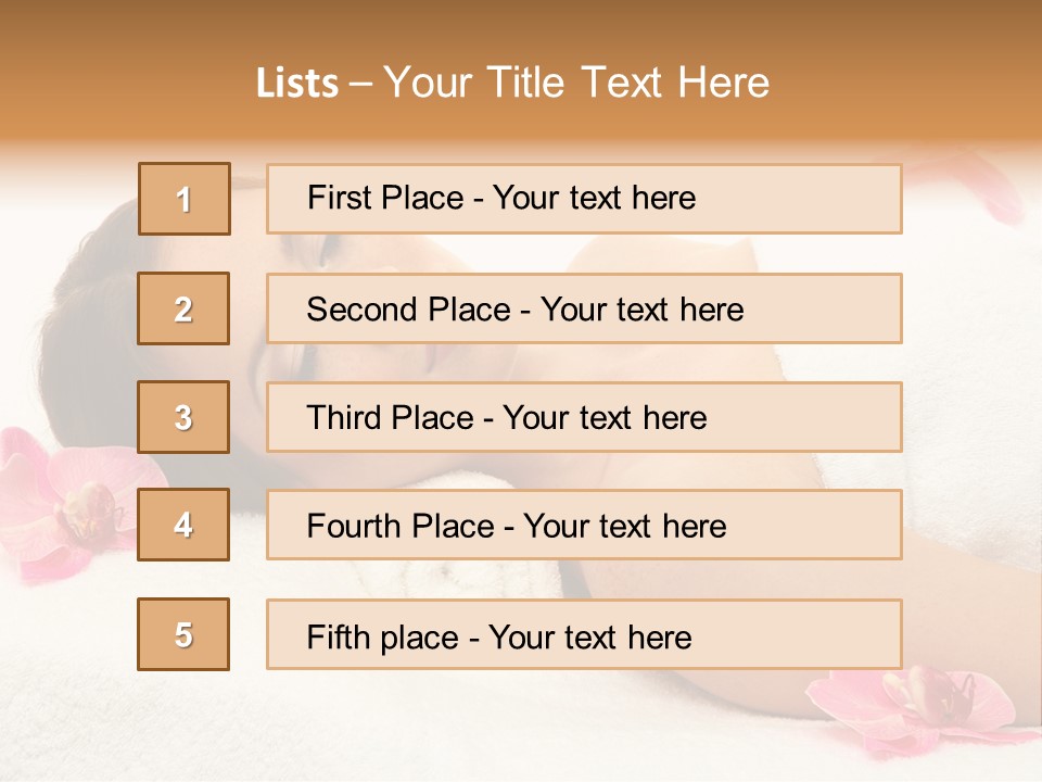 Woman Consumption Masseur PowerPoint Template