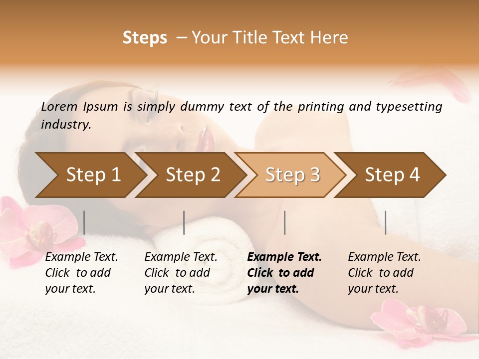 Woman Consumption Masseur PowerPoint Template