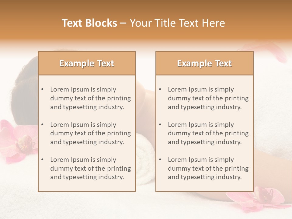 Woman Consumption Masseur PowerPoint Template