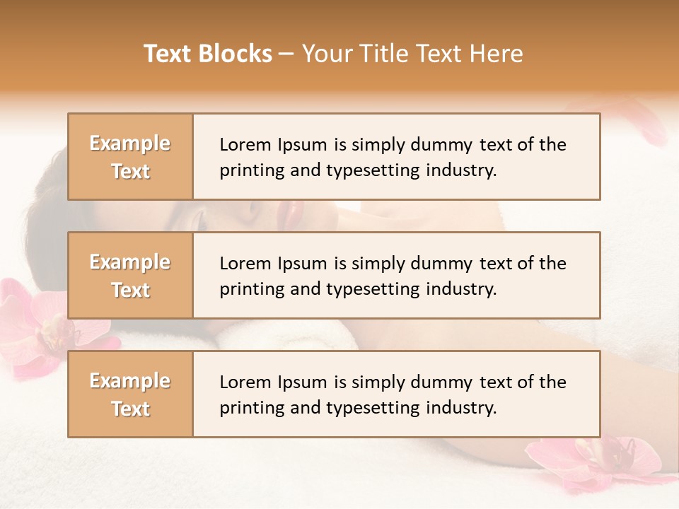 Woman Consumption Masseur PowerPoint Template