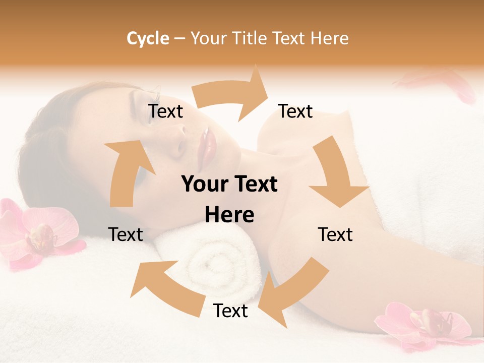 Woman Consumption Masseur PowerPoint Template